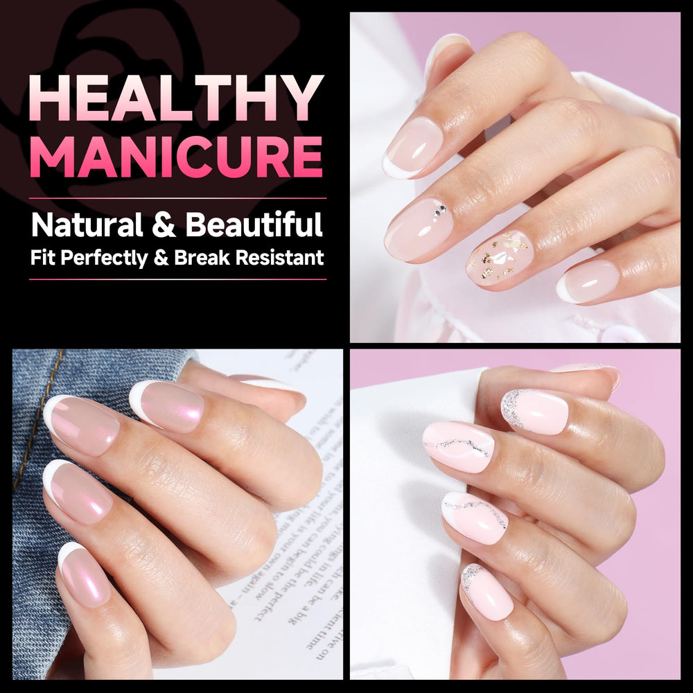 UNA GELLA crease-free design tips provide smooth edges for a clean manicure.