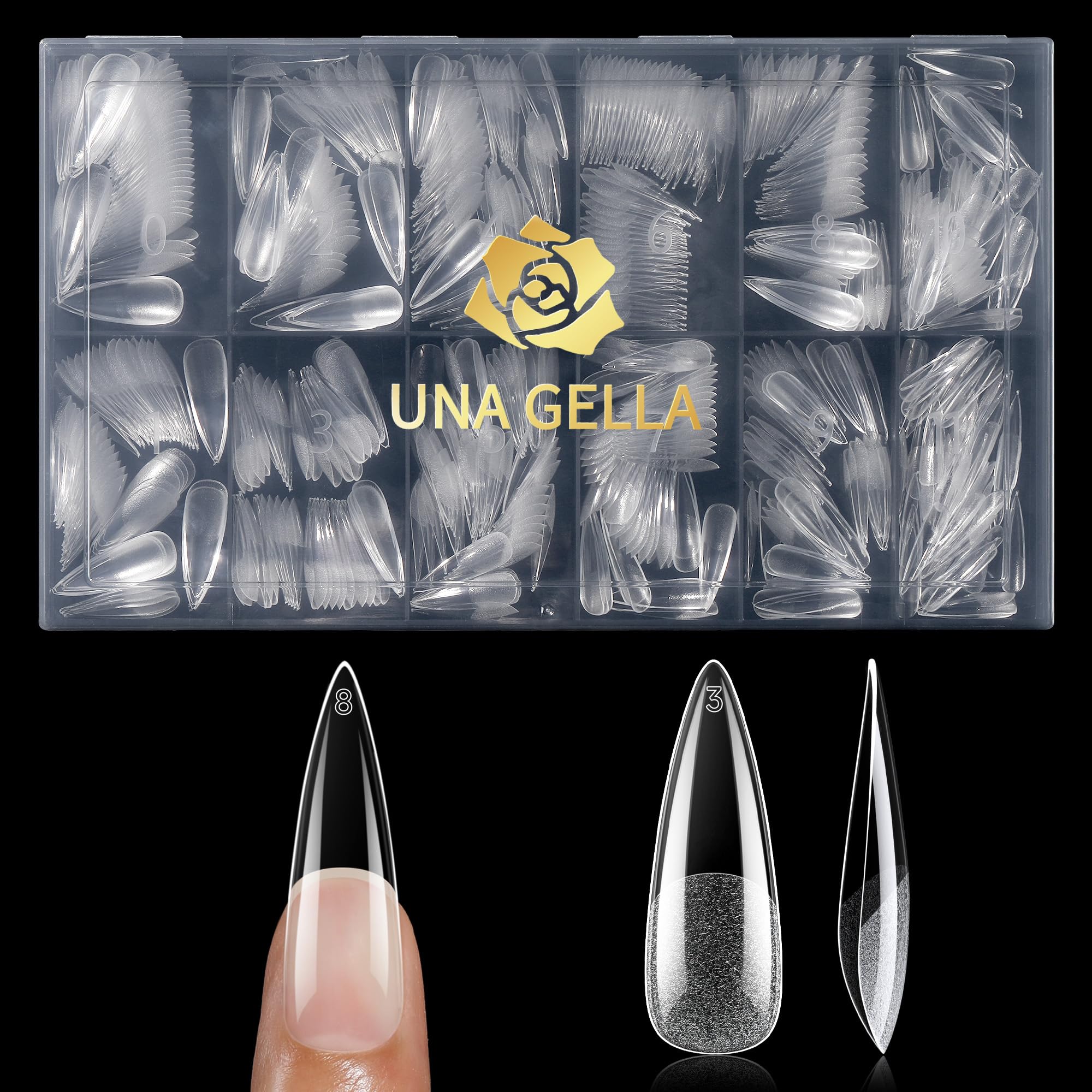 UNA GELLA diferentes-tallas-12 se adaptan a cada uña con facilidad.