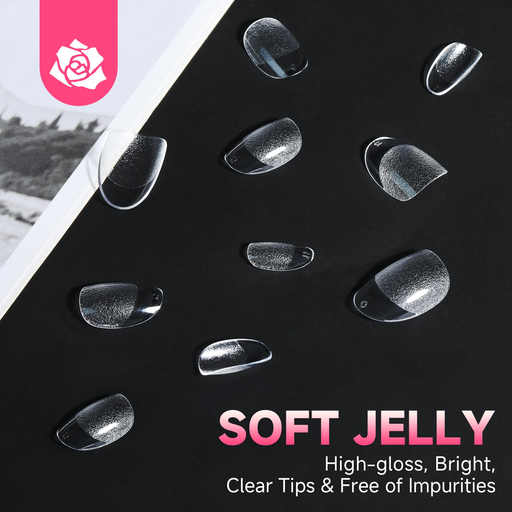UNA GELLA durable tips resist daily wear and last through weeks.