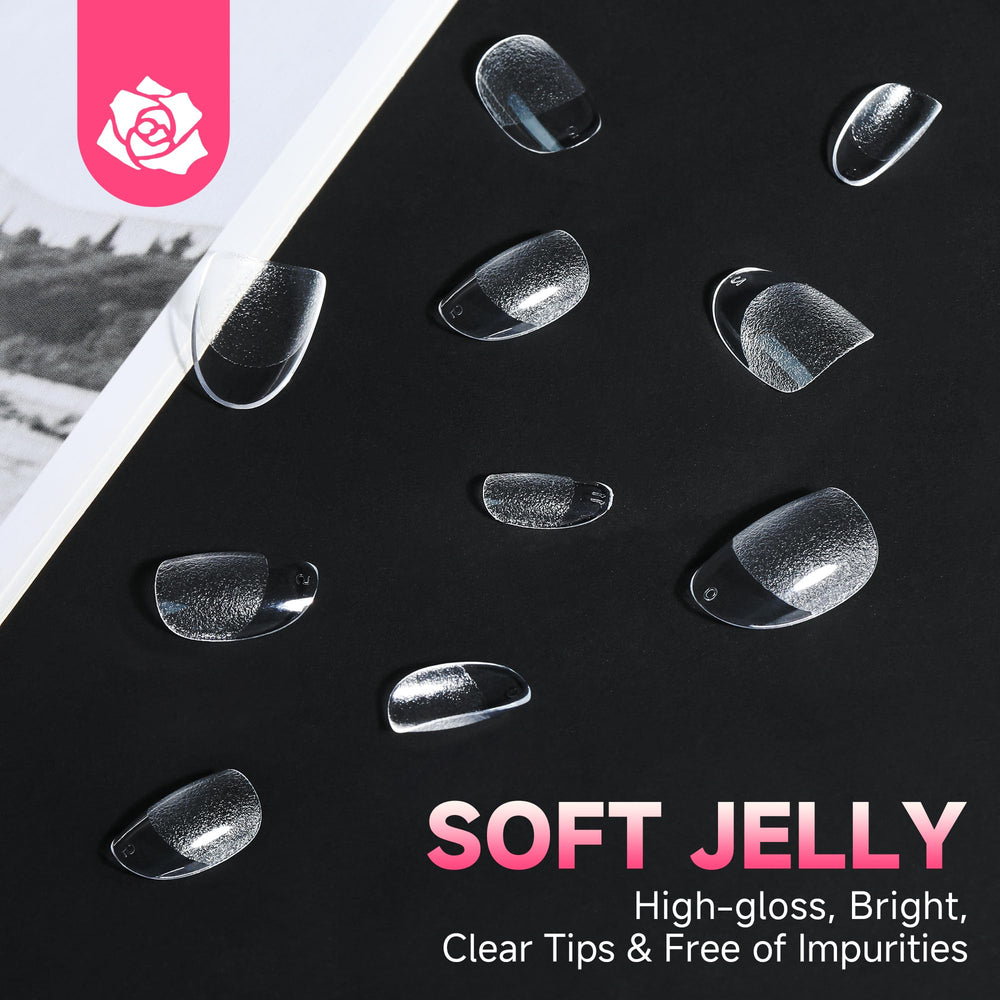 UNA GELLA durable tips resist daily wear and last through weeks.