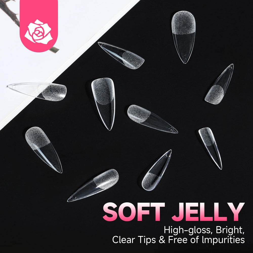 UNA GELLA tips suit home nail art or professional salon use.