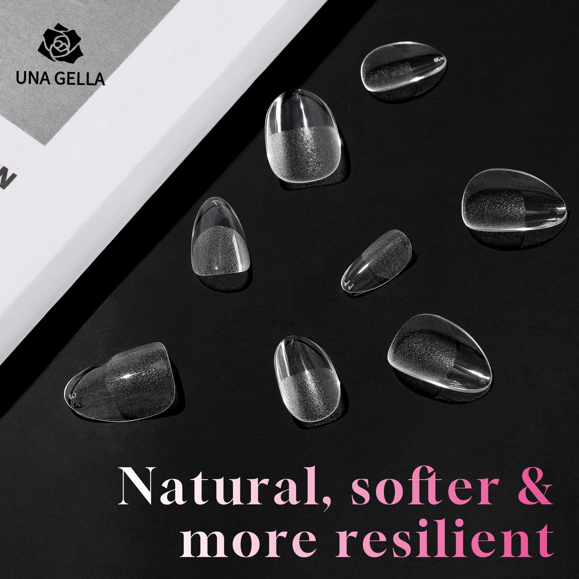 UNA GELLA soft gel tips suitable for home or salon use