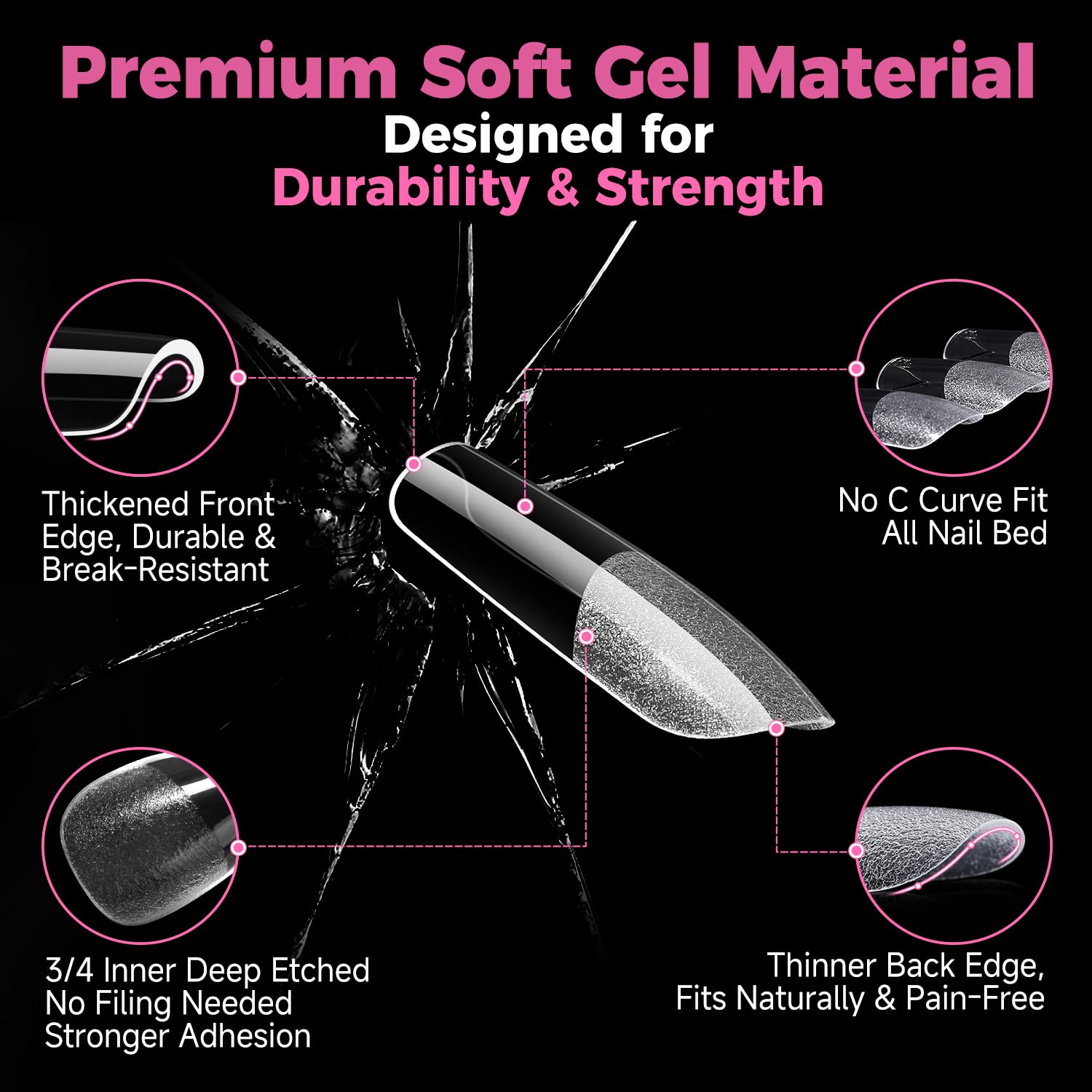 UNA GELLA gel suave y flexible para uñas duraderas.