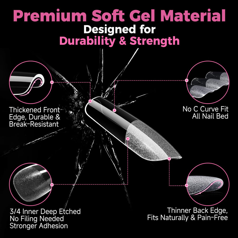 UNA GELLA gel suave y flexible para uñas duraderas.