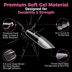 UNA GELLA gel suave y flexible para uñas duraderas.