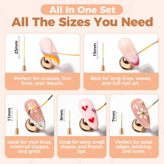 UNA GELLA 11mm brush enabling delicate curves and floral accents