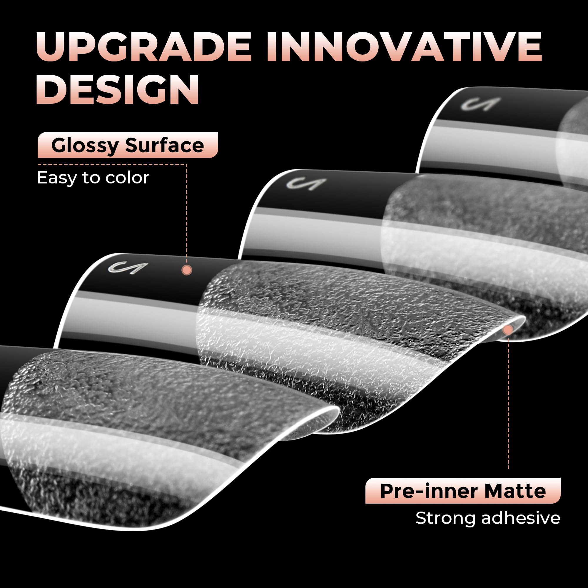 UNA GELLA nail-art-friendly clear full-cover tips for versatile designs