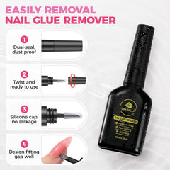 UNA GELLA double-seal cap prevents leaks for travel-friendly use.