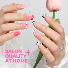 UNA GELLA Nail Tips interior mate pre-lijado mejora adherencia