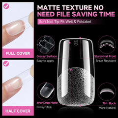 UNA GELLA 12 sizes box labeled 0–11 for quick matching and uniform nail sets.