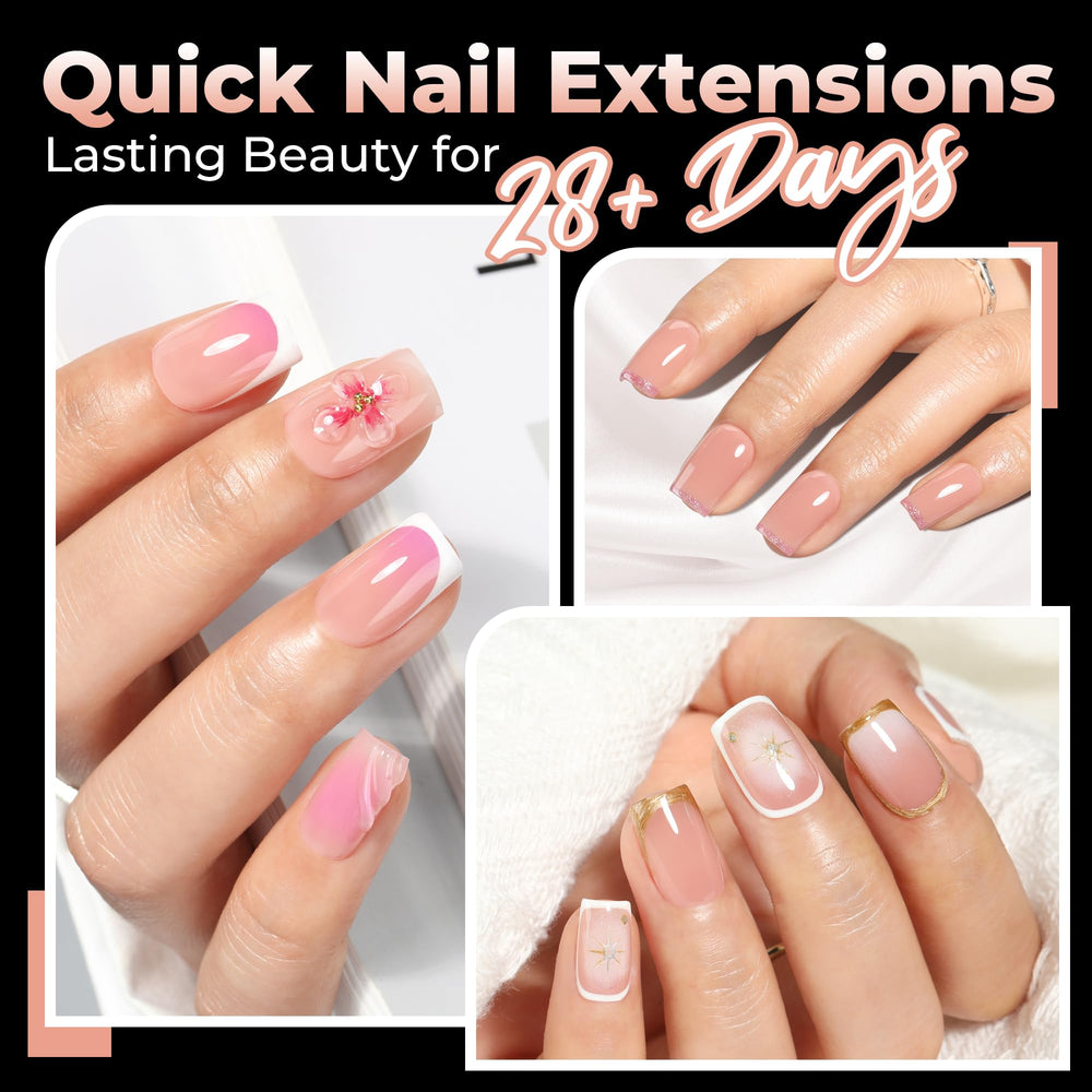 UNA GELLA extra short square tips offering seamless fit for natural nails