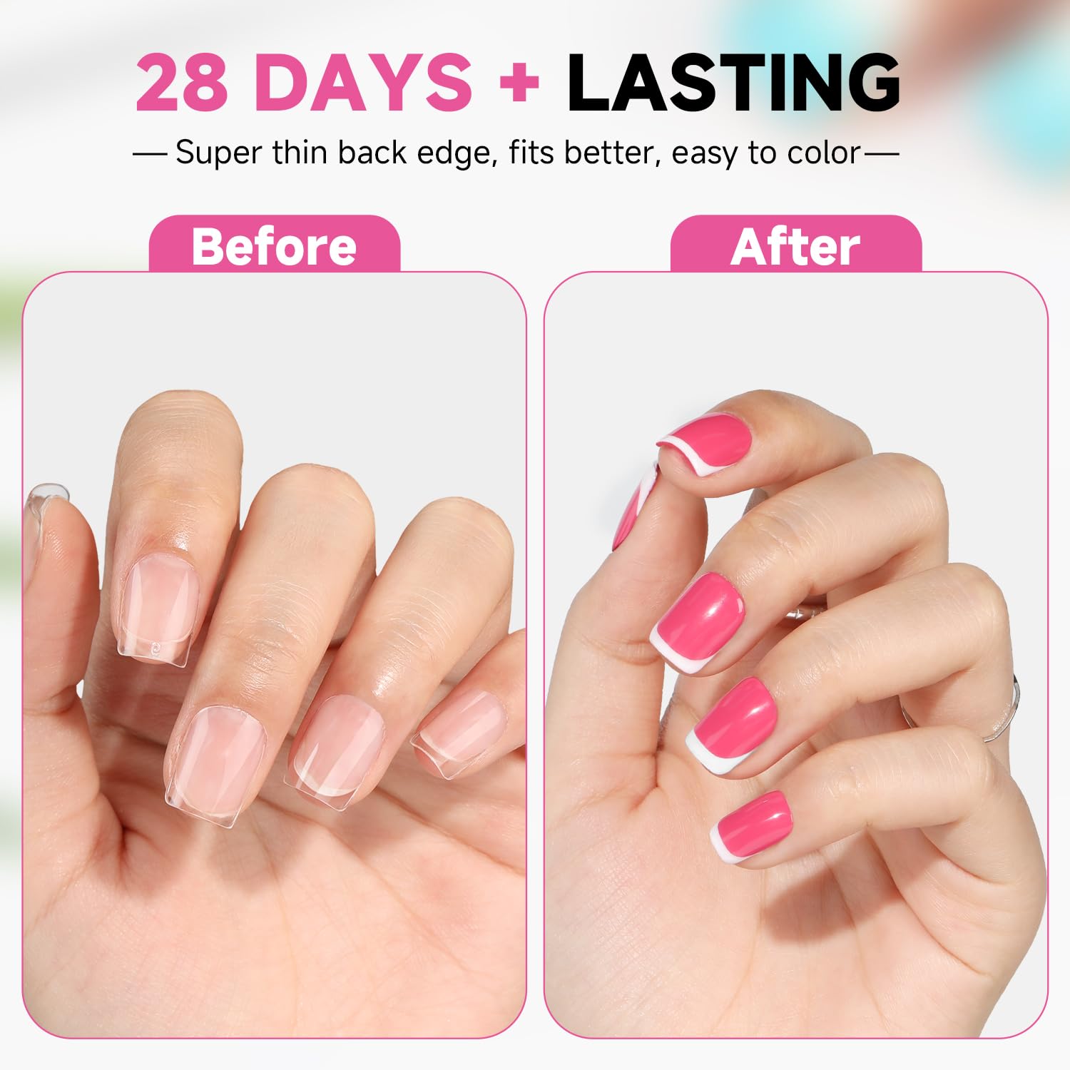 UNA GELLA clear tips with no trace for smooth application