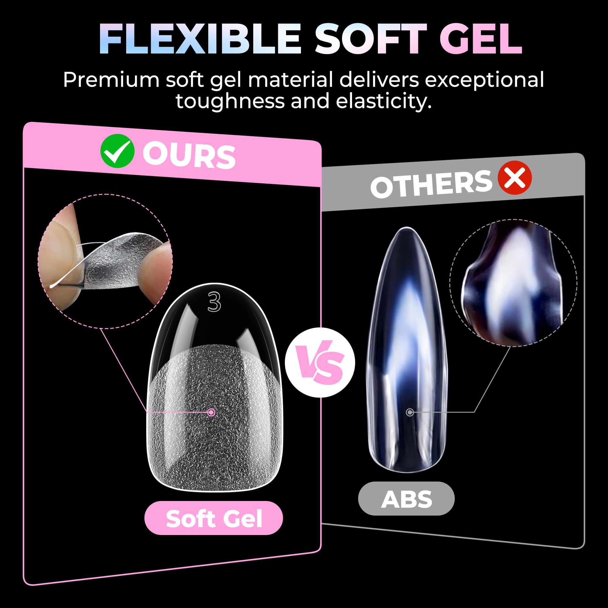 UNA GELLA 15 sizes included for precise fit across nails