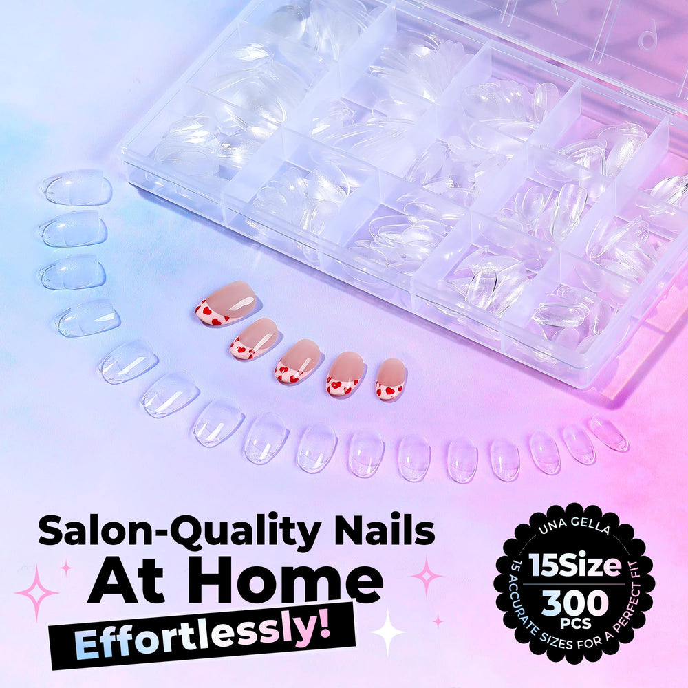 UNA GELLA Easy soak-off tips simplify removal with any glue