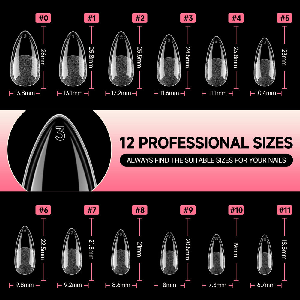 UNA GELLA pre-filed soft gel tips for DIY salon results.