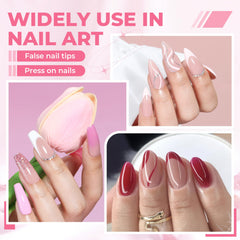UNA GELLA in-use bonding press-on nails for strong hold