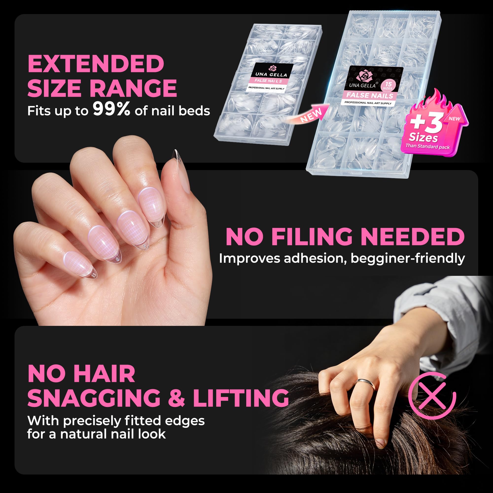 UNA GELLA gel suave y flexible, se retira con acetona