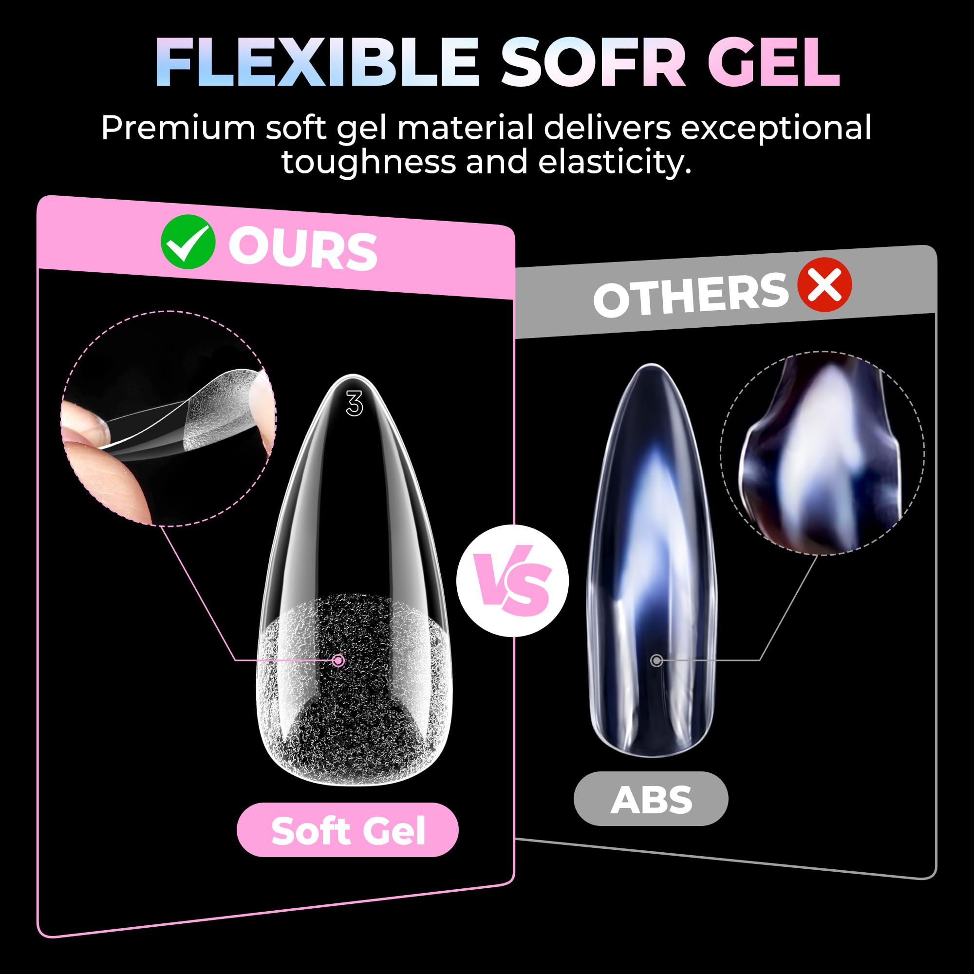 Superficie clara UNA GELLA facilita coloración con esmalte o polvo