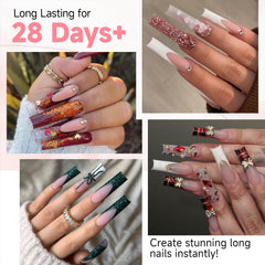 Puntas UNA GELLA de ABS sin olor, duraderas para uso prolongado.