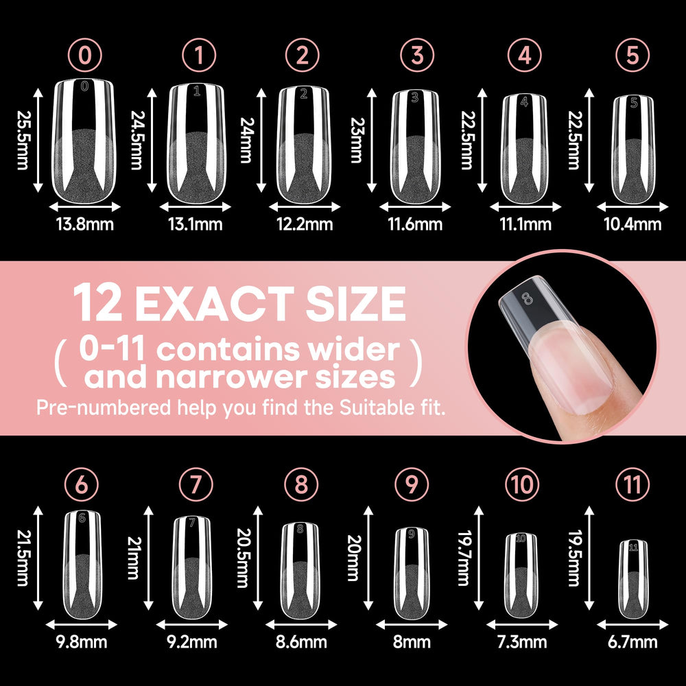 UNA GELLA salon-grade gel tips for home manicure and safe nail care