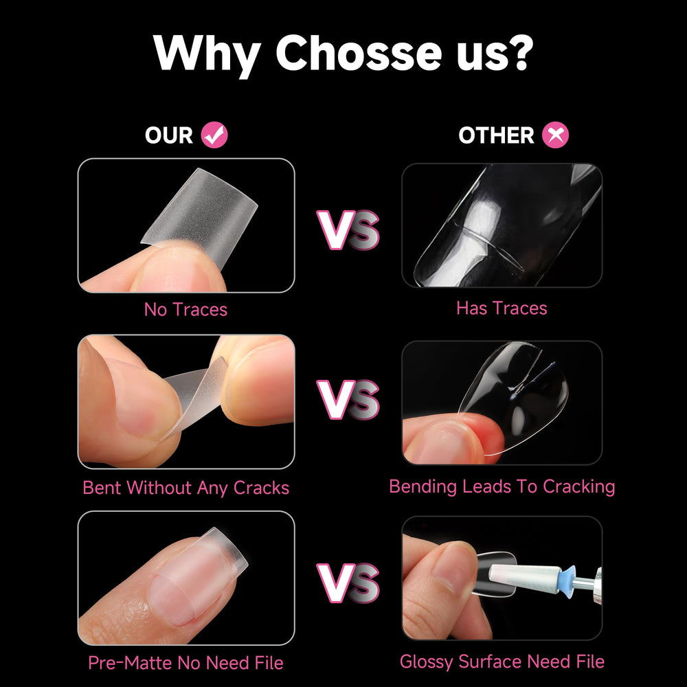 UNA GELLA salon-quality tips are durable and easy to soak off
