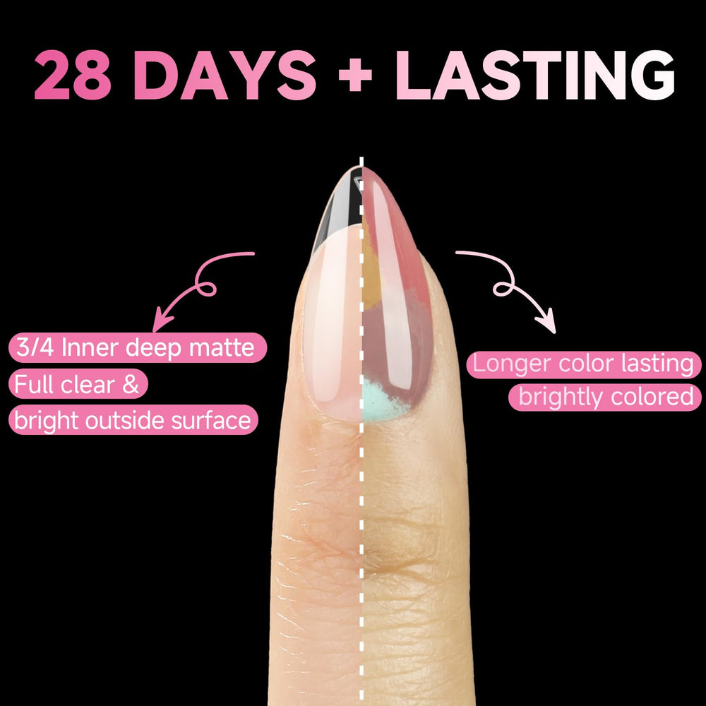 UNA GELLA 312-piece set lasts up to four weeks with proper application.