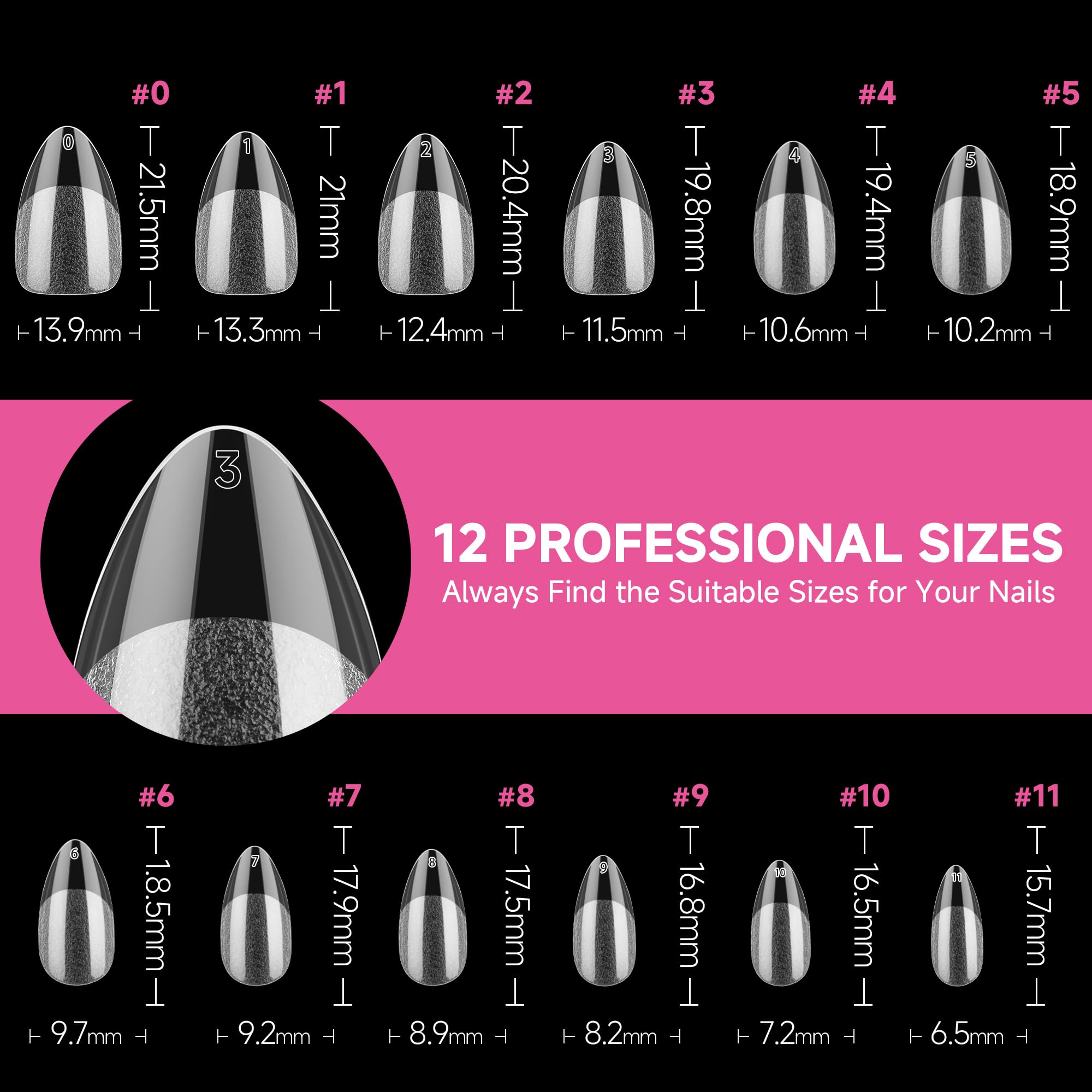 UNA GELLA soft gelly tips ensure comfortable wear and shape.