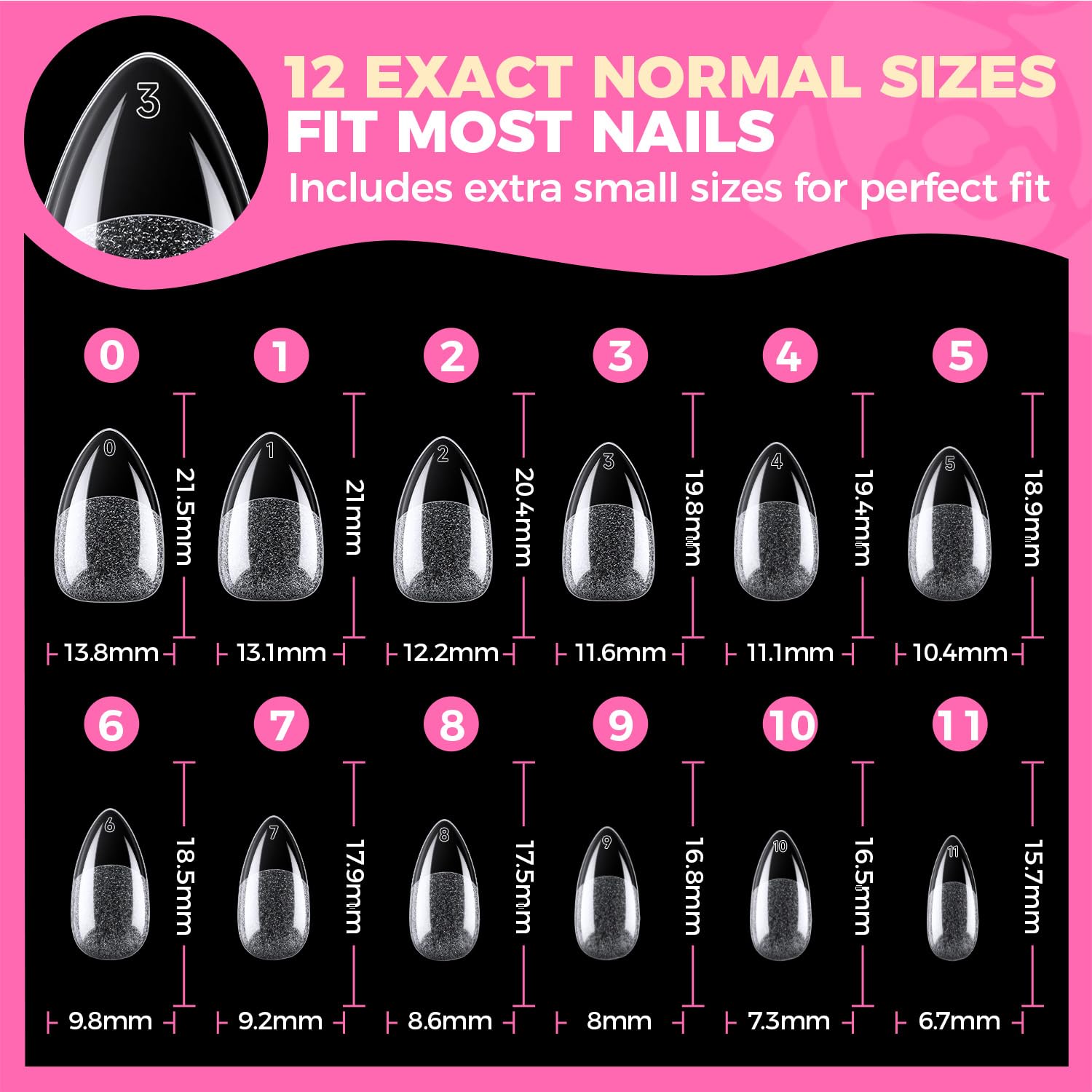 UNA GELLA Short Almond Nail Tips: preformado para ahorro de tiempo en manicura casera.