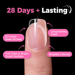 UNA GELLA soft-gel tips offer flexible fit for comfortable wear.