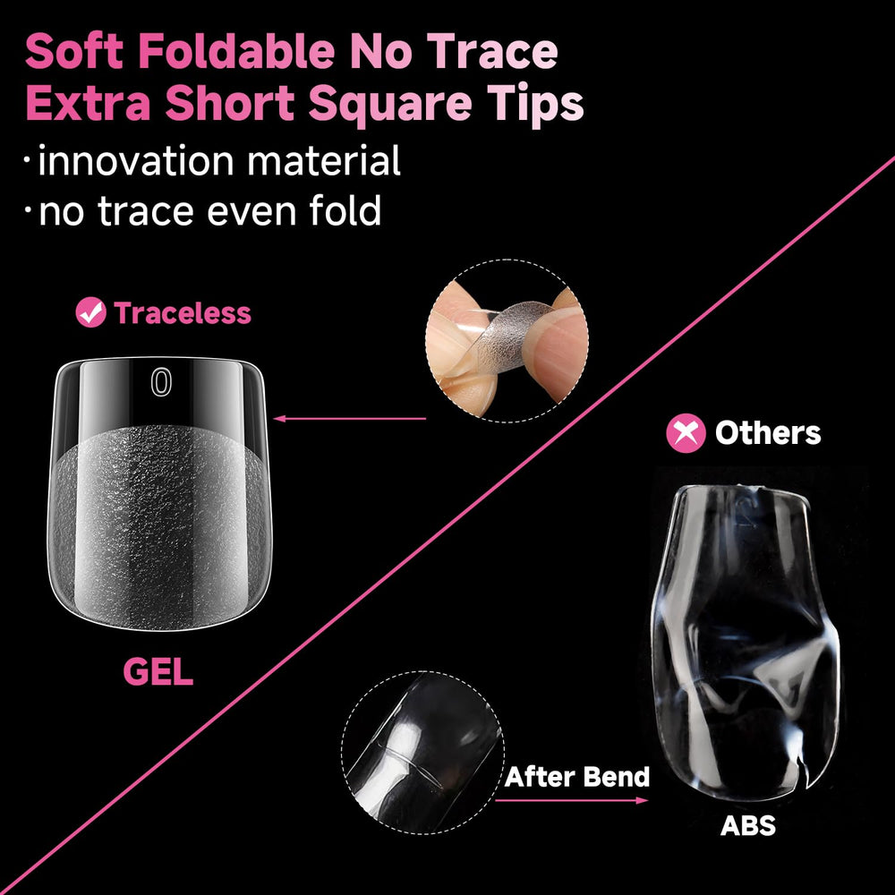 UNA GELLA soft gel full-cover tips for easy nail extensions
