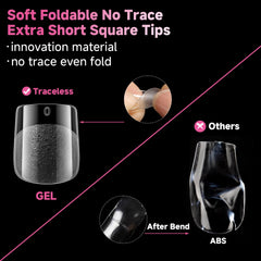 UNA GELLA soft gel full-cover tips for easy nail extensions