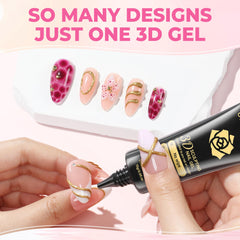 UNA GELLA squeeze-tube design enables direct nail application
