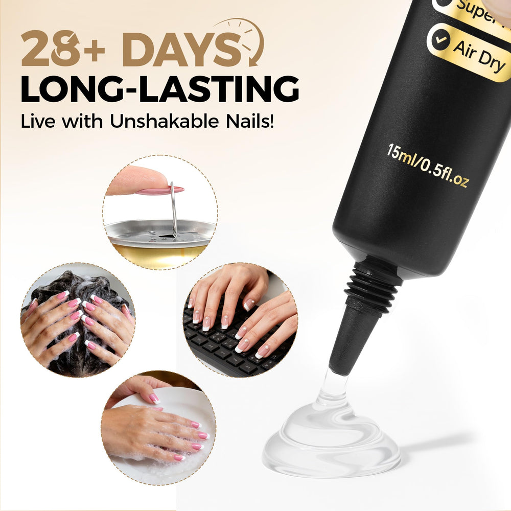 UNA GELLA Gel dries quickly without UV light for easy wear