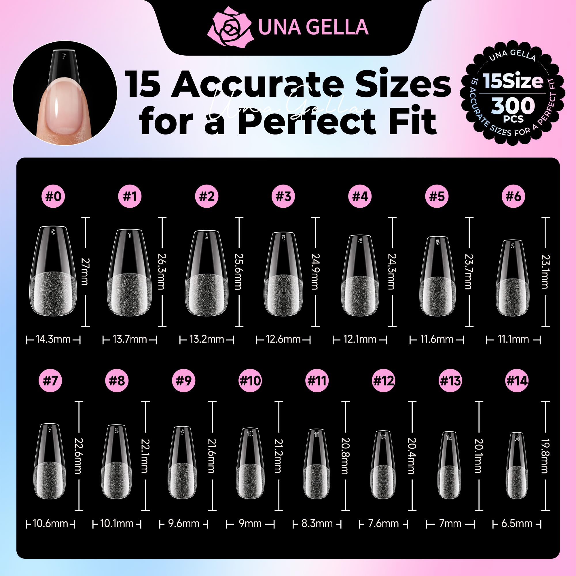 UNA GELLA acabado profesional para uñas hechas en casa.