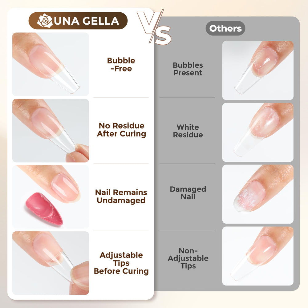 UNA GELLA thick yet spreadable texture for precise application.