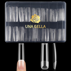 UNA GELLA tip-uñas-cuadradas-extralargas para diseños XXL y mayor durabilidad.