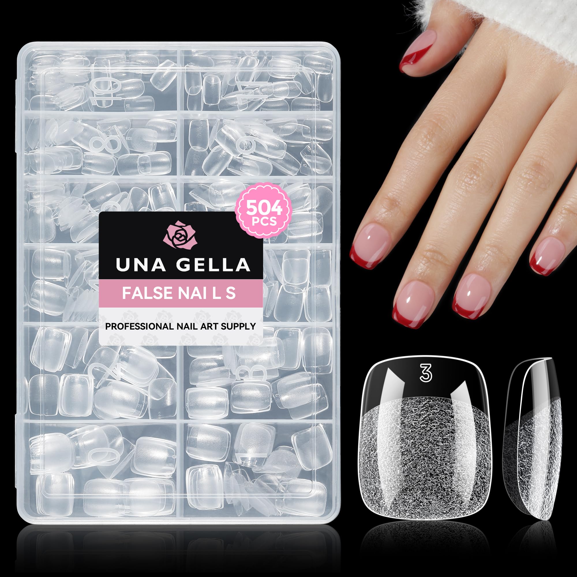 UNA GELLA: empaque del producto, ideal para empezar con uñas postizas