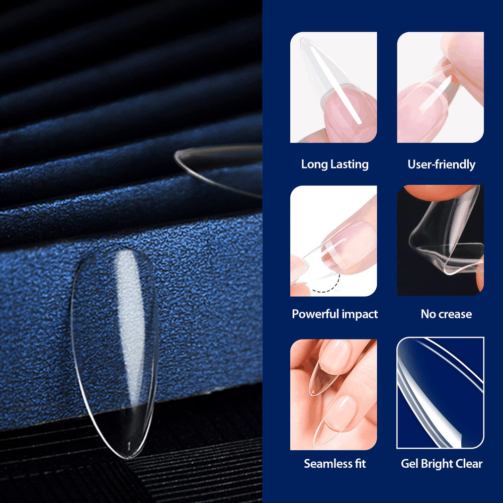 UNA GELLA tips para uñas en casa con estilo francés.