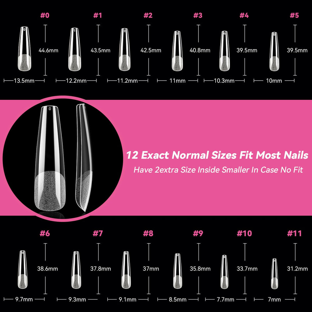 UNA GELLA tips gel full cover ofrece cobertura total para un aspecto uniforme