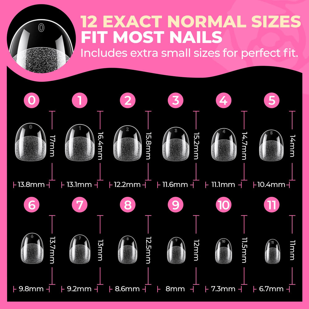 UNA GELLA tips oval kit hazlo-tu-mismo-salon: transforma tus uñas en casa
