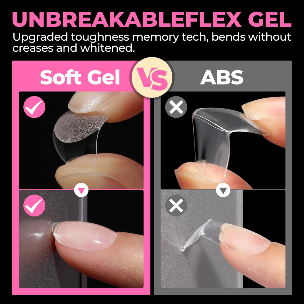 UNA GELLA tips oval sin olor: experiencia agradable al aplicar en casa