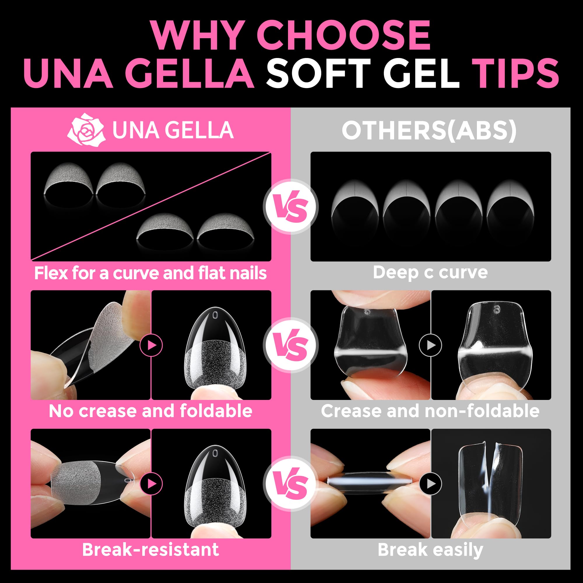 UNA GELLA: 12 tallas numeradas para elegir la talla adecuada.