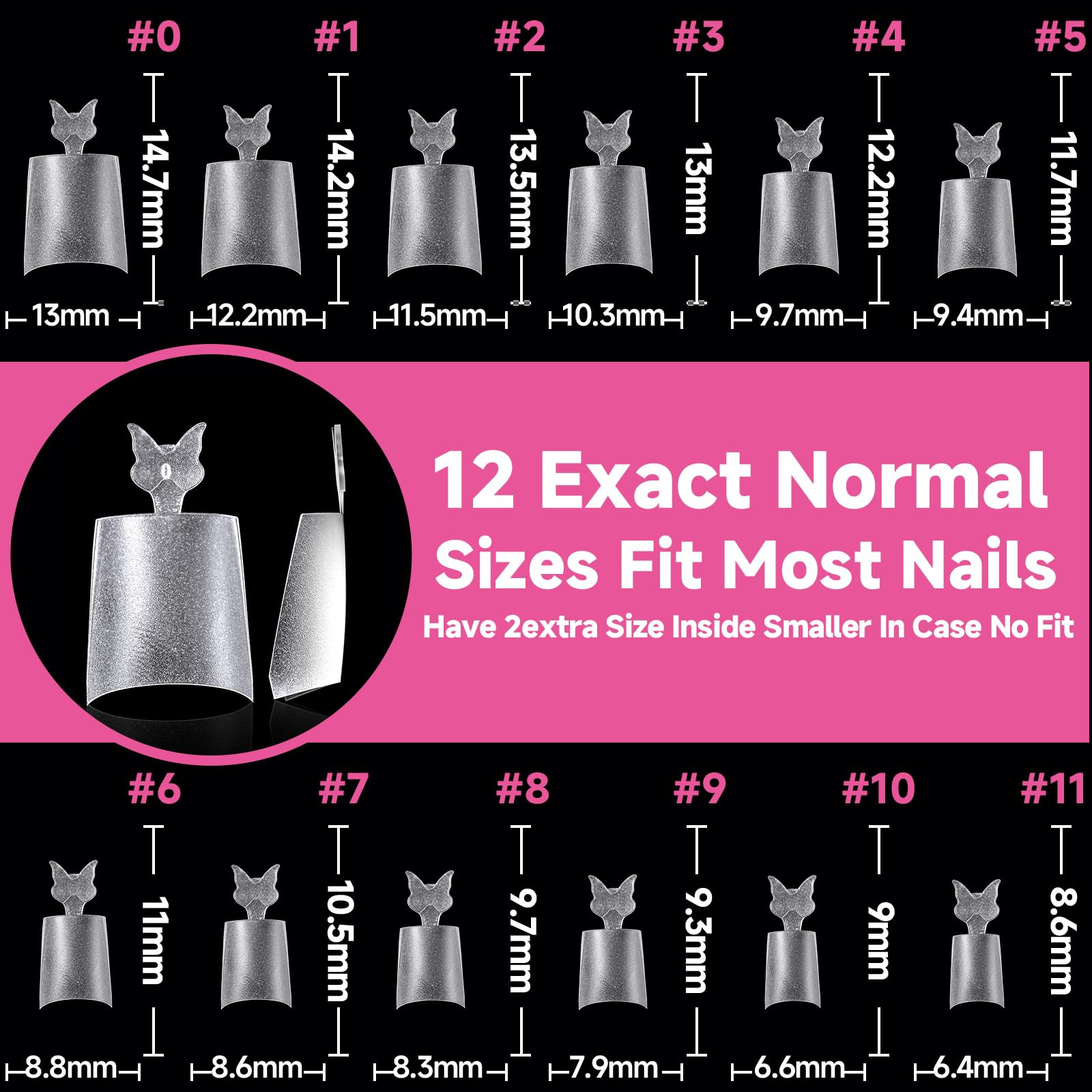 UNA GELLA twelve sizes boxed for precise sizing and results