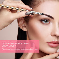 Unaone eyebrow brush with metal handle for a durable, comfortable grip.