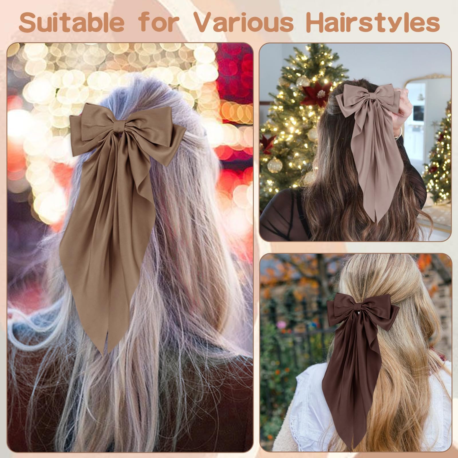 Unbednigt clip para cabello de metal satinado: sujeción duradera para todo el día.