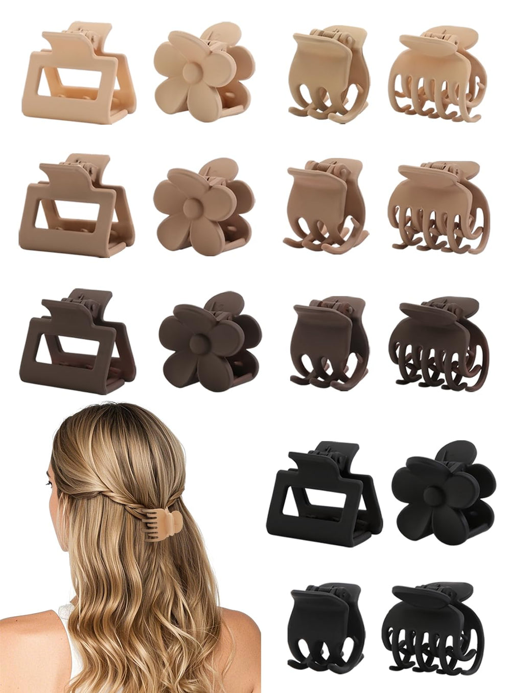 Unbednigt flower hair clip ideal for secure styling with subtle flair