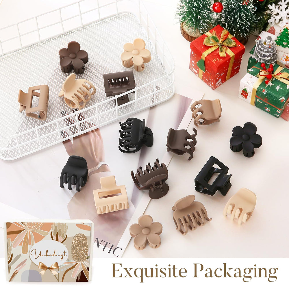 Unbednigt gift-ready 16-piece hair clip set for versatile looks