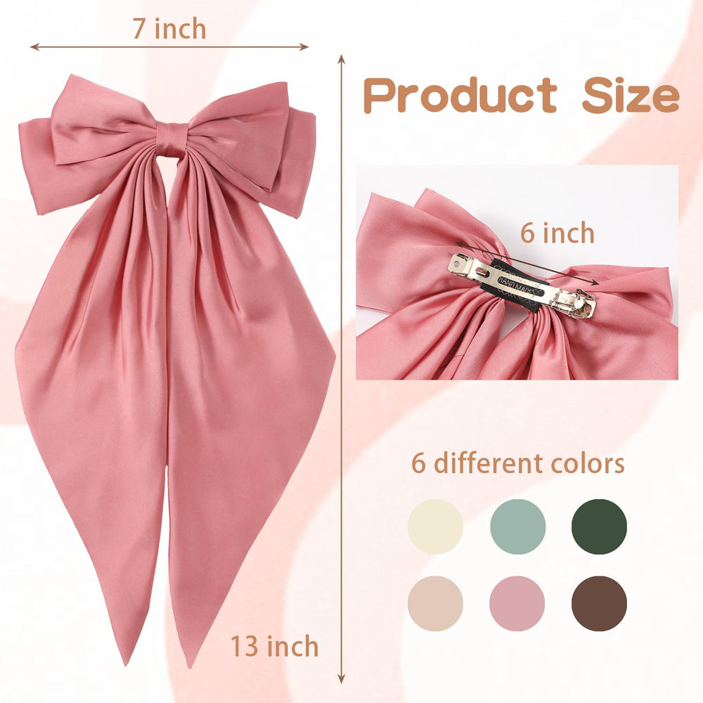 Unbednigt large hair bow clip creates fuller, fluffy appearance with secure hold.