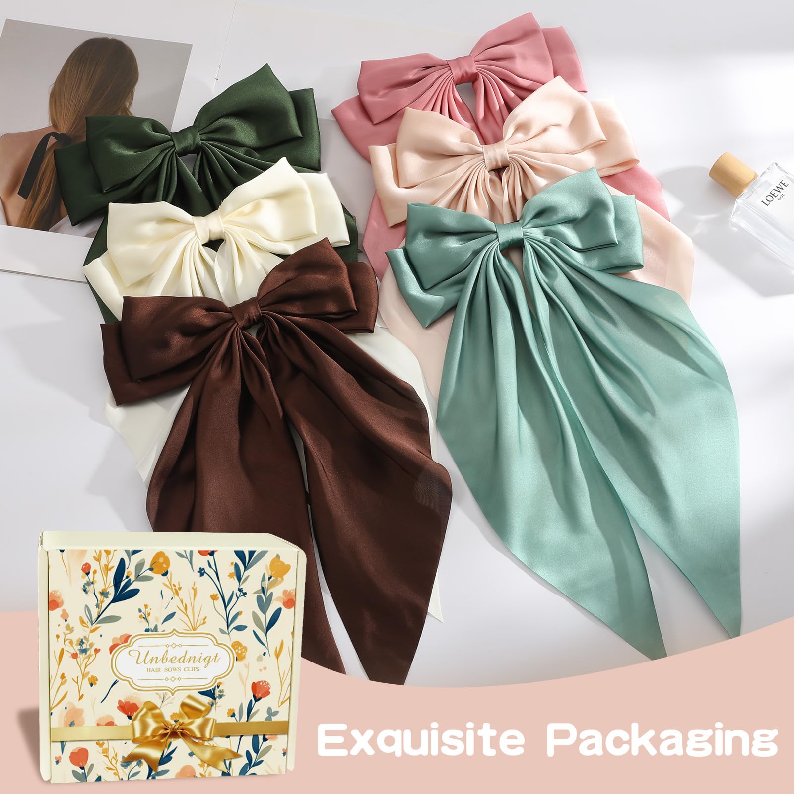 Unbednigt green hair bow clip makes a thoughtful gift for stylish friends.
