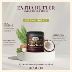 Uncle Funky's Daughter Extra Butter crema formadora de rizos, rizos definidos y suaves.